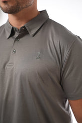Grey Pawn Embrodiery Polo